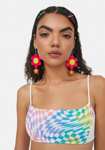 Love Stay Groovy Drop Earrings