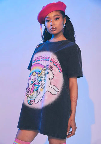 Starshine Affection Airbrushed Oversized Tee