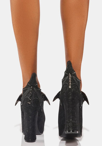 Demon-18 Platform Mary Jane Pumps