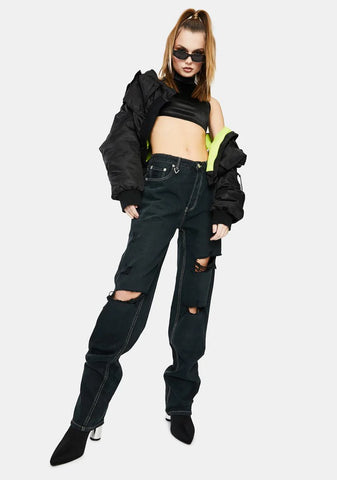 Lazy Lover Straight Leg Jeans