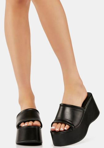 Elusive Moves Platform Sandals