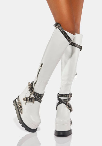 St. Trinian's Wedge Boots