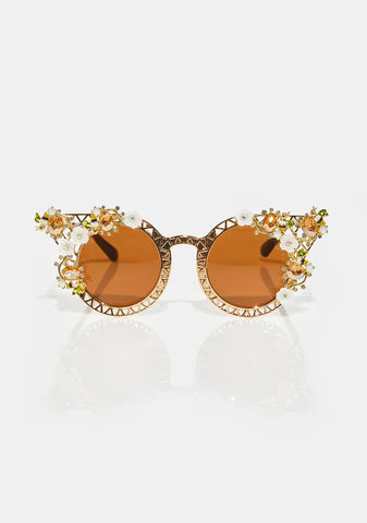 Pixie In Disguise Floral Sunglasses