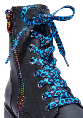 Wildin’ Out Leopard Shoelaces