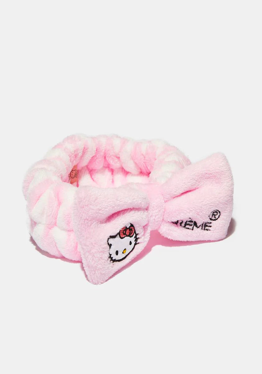 X Hello Kitty Striped 3D Bow Headband