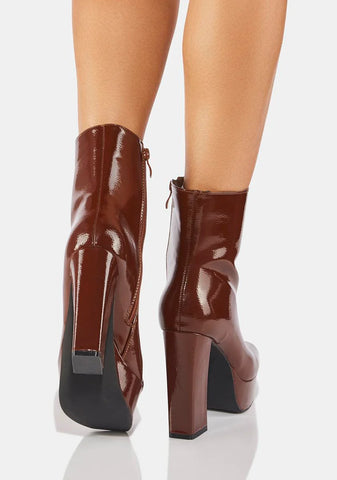 Penny Full Time Luster Platform Boots