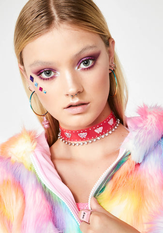 Rainbow Pixie Face Gems