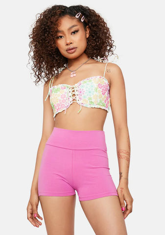Dolly Pink Lounge Booty Shorts