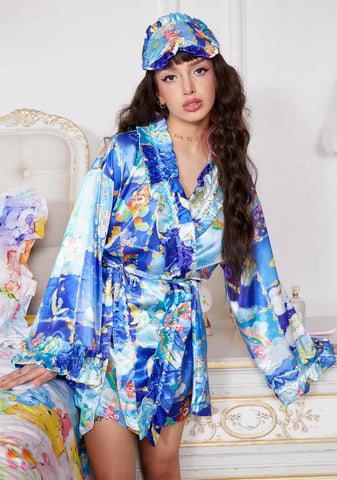 Cloud Gazing Robe And Eye Mask Set