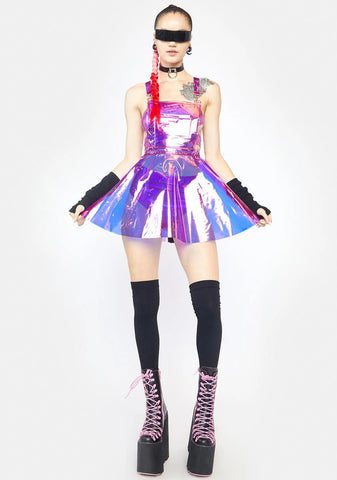 Fairy Gurl Hologram Overall Dress