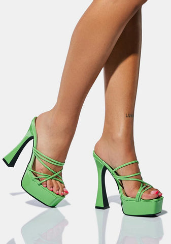 Kiwi Wish For The Best Platform Heels