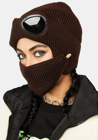 Atmosphere Beanie With Face Mask And Goggles