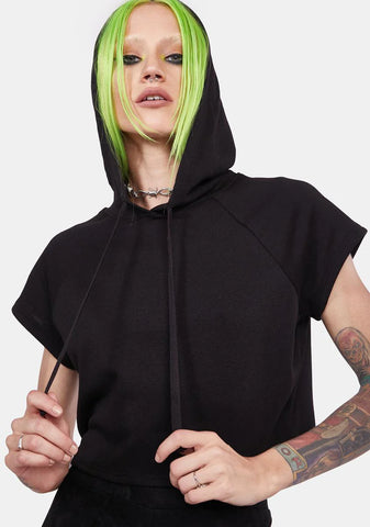 It's Never Enough Cropped Hoodie