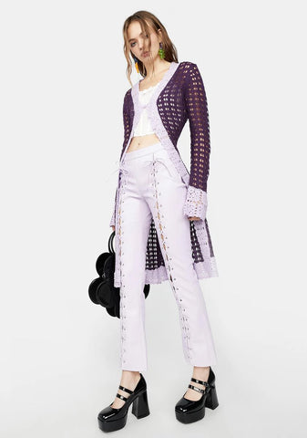 Can't Be Outshined Lace-Up Pants