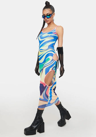 Sky Forward It Swirl Maxi Dress