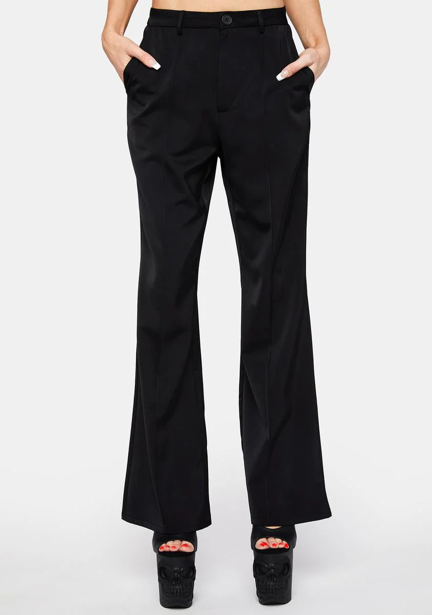 I Mean Business Flare Trousers