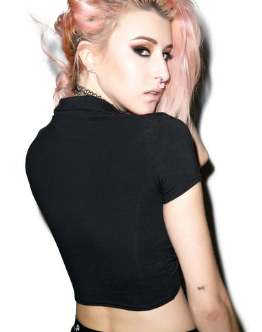 Ringleader Crop Top - Gray