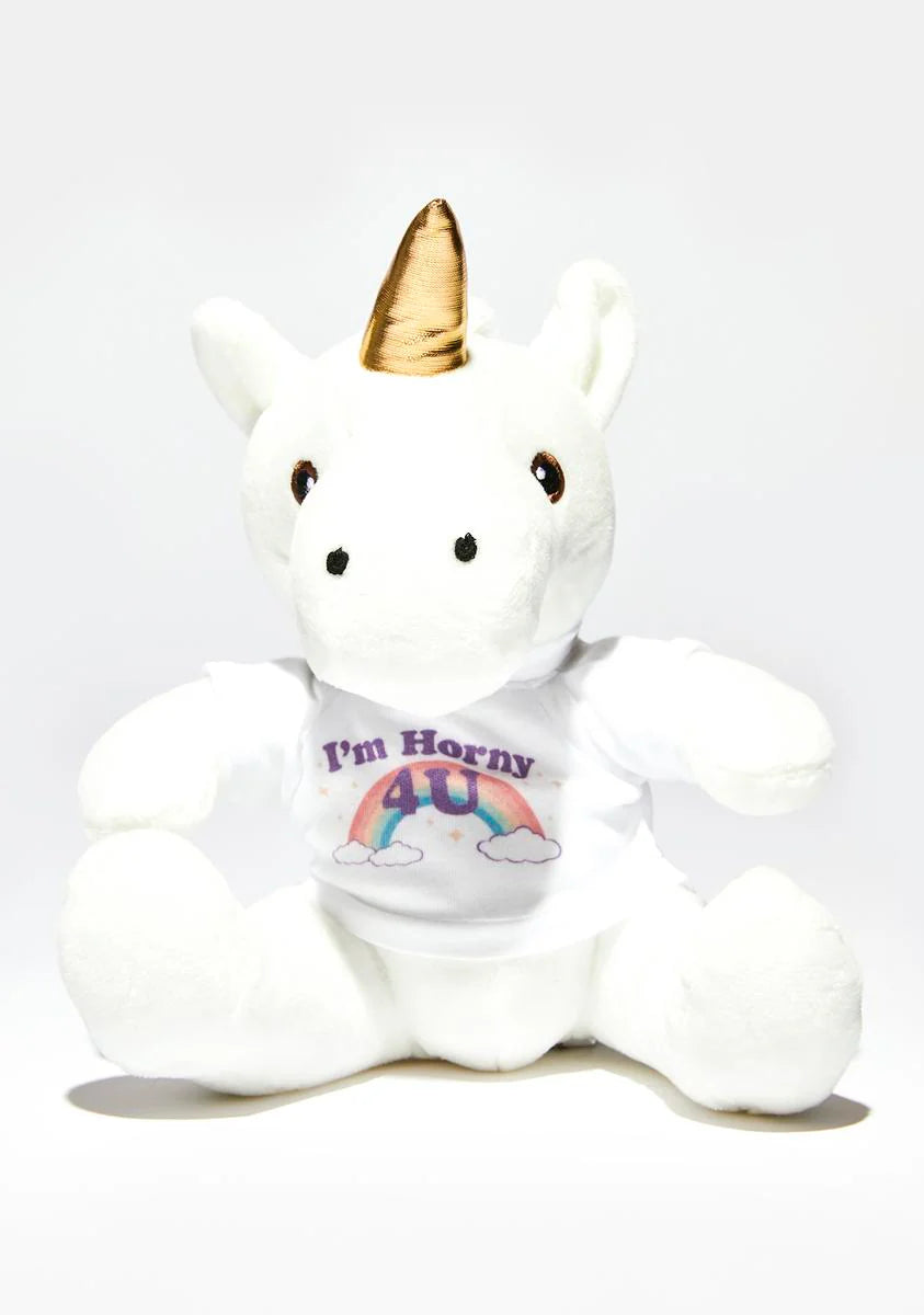 I'm Horny 4 U Unicorn Plush