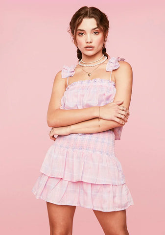 Worth Waiting For Plaid Skirt Set