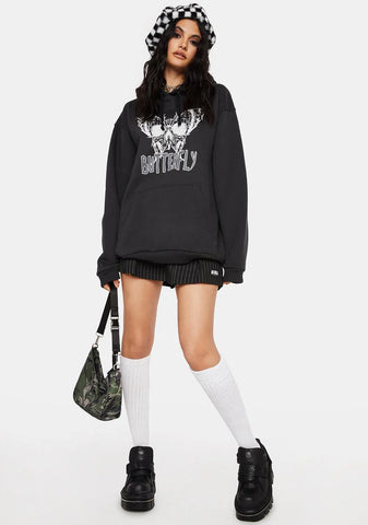 Evil Butterfly Black Hoodie