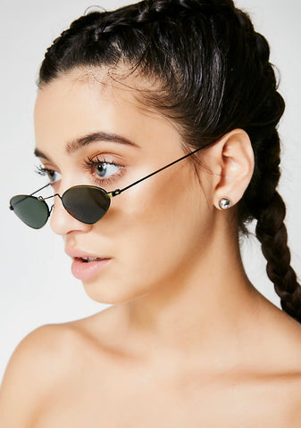 Servin' Looks Oval Sunglasses