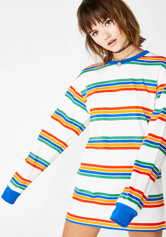 Playin' Hooky Striped Top