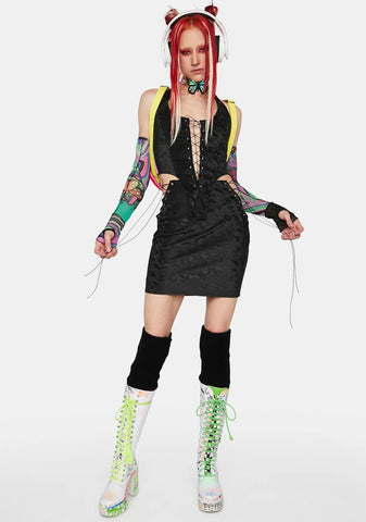 Wicked New Dramatics Lace-Up Skirt