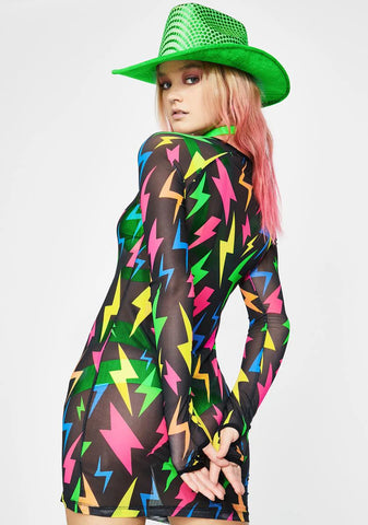 Stereo Shock Mesh Dress