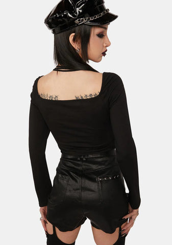 Rock Girl Around Neck Top