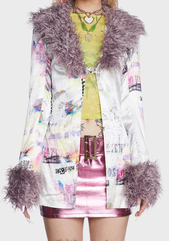 Renaissance Cherub Satin Marla Jacket