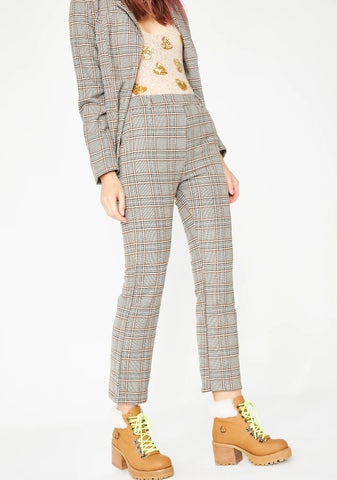 Nine To Five Plaid Pants