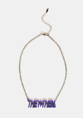 They Them Pronouns Necklace