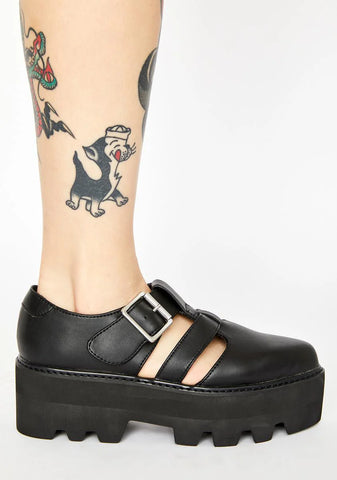 Big Buckle Dino Lug Sandals