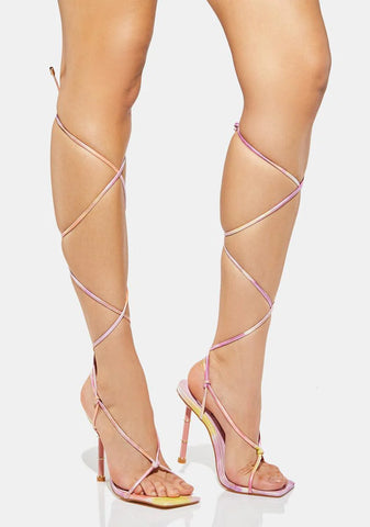 I'm Every Woman Lace Up Heels