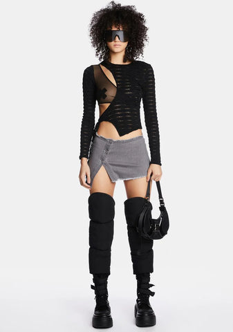 In That Order Denim Mini Skirt