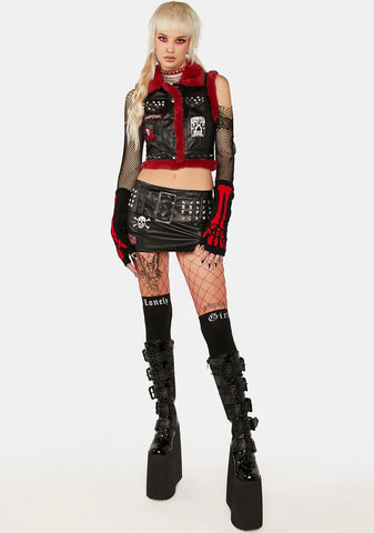 Mortal Dilemma Vegan Leather Vest