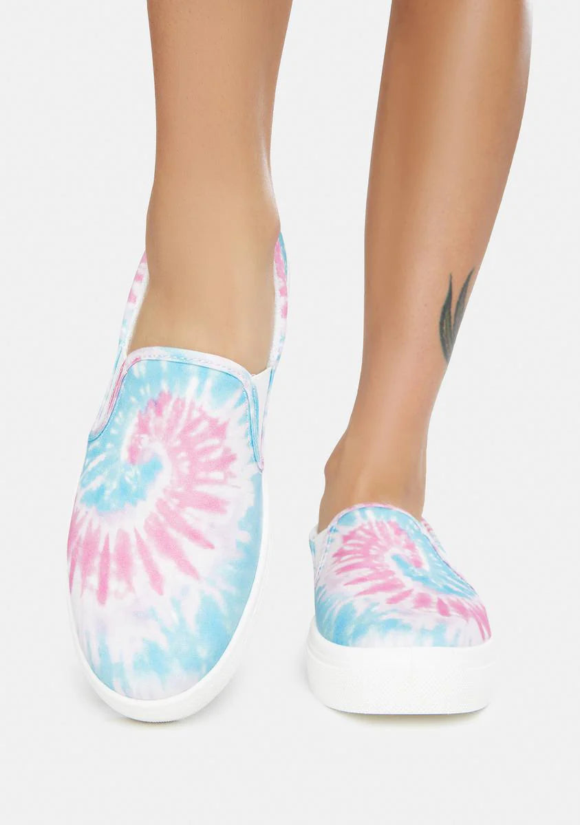 Pink Poppy Hippie Hype Slip On Sneakers
