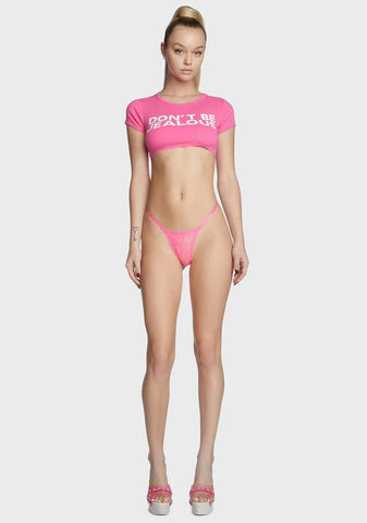 Baby Snap Outta It Lace Thong