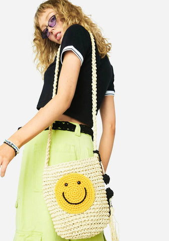 Happy Travels Woven Bag