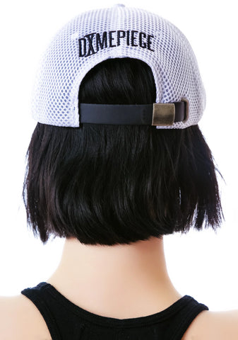 Babygirl White Mesh 6-Panel Cap