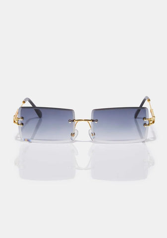 Night Model Behavior Rectangle Sunglasses