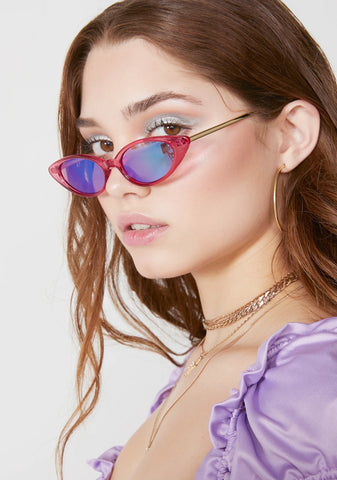 Pink Ladies Cat Eye Sunglasses