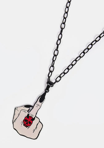 Talk To The Finger Chain Necklace