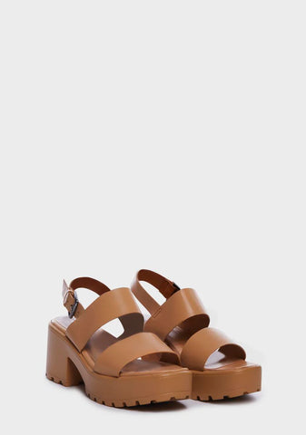 Taupe Tourism Market Platform Sandals