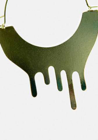 Slime Time Hoop Earrings