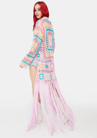 Dreamy Be The Change Crochet Duster