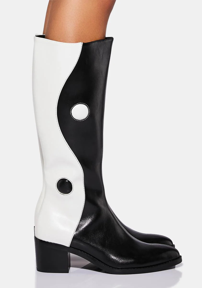 Balancing Act Knee High Boots