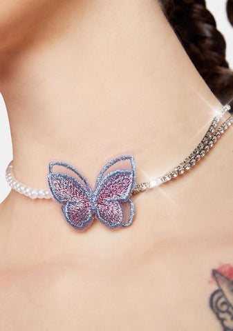 Better Than You Butterfly Choker Necklace