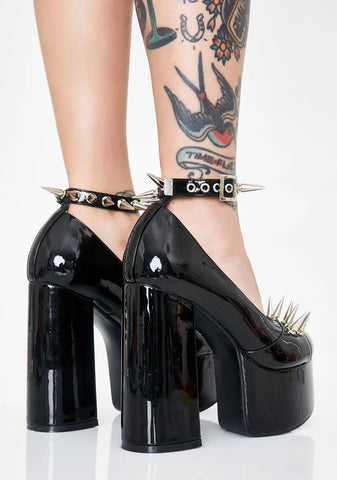 Nightcrawler Spiked Mary Janes