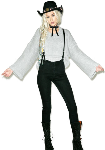 Dreamweaver Hand Knit Sweater - Gray